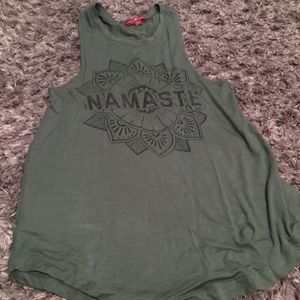 green namaste shirt GOOD CONDITION